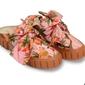 FARM Rio Mango Trees Mule Sneaker in Mangos Trees Pink, Size 8.5
